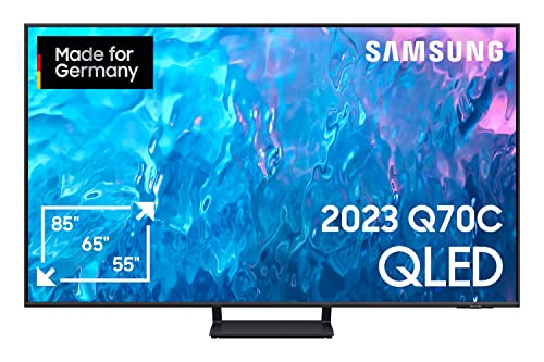 Samsung QLED 4K Q70C 55 Zoll Fernseher (GQ55Q70CATXZG, Deutsches Modell), Quantum Prozessor 4K, Motion Xcelerator Turbo+, Quantum HDR, Smart TV [2023]