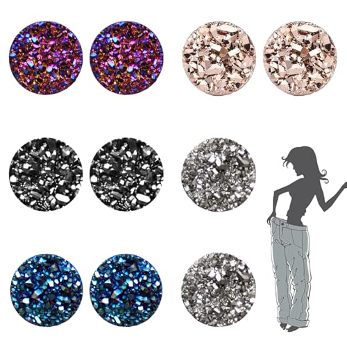 5 Paare Magnet Ohrringe,Lymphdrainage Ohrringe,Lymphdrainage Ohrringe Damen,Magnet Ohrringe Herren,Mode Ohrringe Schmuck,Ist das Perfekte Geschenk
