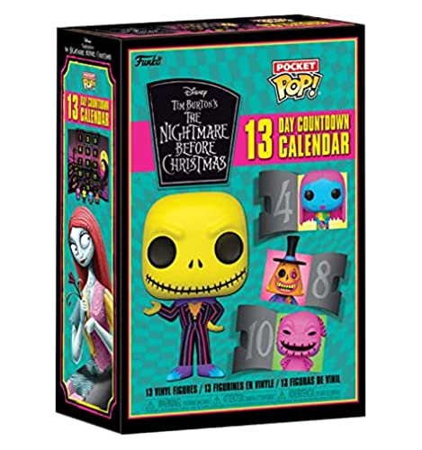 Funko Advent Calendar: 13 Days - Jack Skellington - The Nightmare Before Christmas - (The Nightmare Before Christmas) - Schwarzlicht - 13 Tage Voller Überraschungen - Vinyl-Minifigur Zum Sammelns