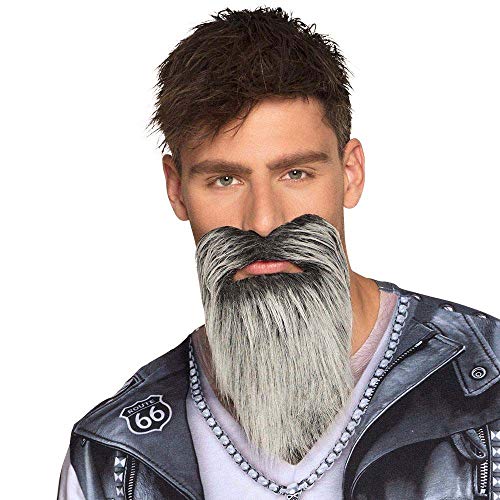 Boland - Künstlicher Bart, Accessoire, Make-Up, Schnurrbart, Zubehör für Karneval, Kostüme, Mottoparty, JGA, Halloween