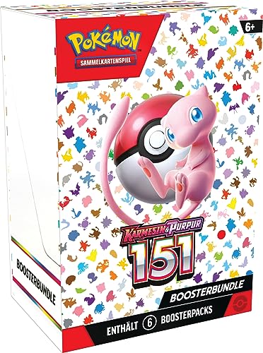 Pokémon-Sammelkartenspiel: Boosterbundle Karmesin & Purpur – 151 (6 Boosterpacks)