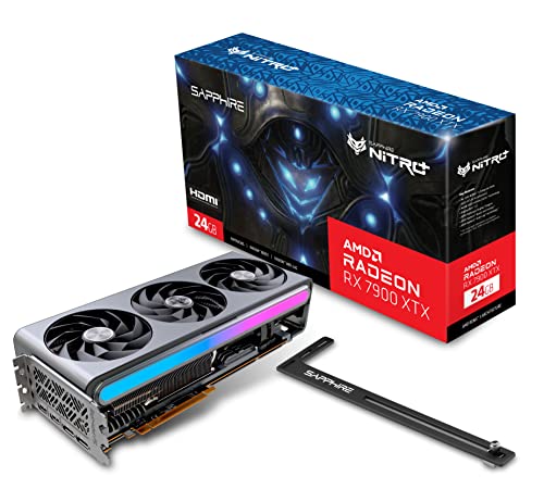 Sapphire 11322-01-40G Nitro+ AMD Radeon RX 7900 XTX Vapor-X Gaming Grafikkarte mit 24 GB GDDR6, AMD RDNA 3