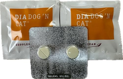 Herbagarten Combi Set: Effektive professionelle Entwurmung, 2 Tabletten für Hunde + Dia DOG'N CAT 2 Tabletten bei Durchfall, Entwurmungsmittel, Wurmkur (Inp)