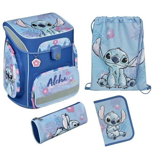 Scooli EasyFit Schulranzen-Set 5-teilig Stitch