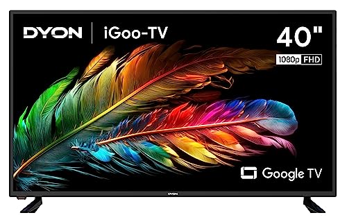 DYON iGoo-TV 40F 100cm (40 Zoll) Google TV (Full-HD, HD Triple Tuner, Prime Video, Netflix, Google Play Store für DAZN, Disney+, Apple TV+, Paramount+, waipu.tv UVM., Google Assistant) [Mod. 2023]