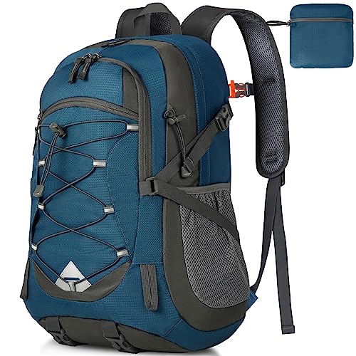 IGOLUMON Wanderrucksack Herren Damen 40L Wasserdichter Rucksack Leicht Faltbarer Reiserucksack Trekkingrucksack mit Reflexstreifen Für Radfahren, Klettern, Bergsteigen und Reisen Sport