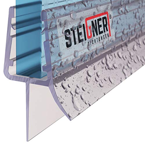 STEIGNER Duschdichtung, 80cm, Glasstärke 6/7/ 8 mm, Gerade PVC Ersatzdichtung für Dusche, UK03