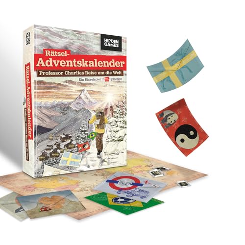 Hidden Games - Rätsel-Adventskalender - Professor Charlies Reise um die Welt - Deutsch - In 24 Episoden mit vielen kniffligen Rätseln