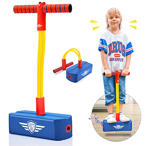 Toyzey Pogo Stick für Kinder,Spielzeug ab 3 4 5 6 7 8 9 10 11 12 Jahre Jungen Spielzeug für draußen ab 3-8 Jahren Geschenke für Kinder 8-12 Jahre Geschenk Jungen 3-12 Jahre Weihnachts Geschenke