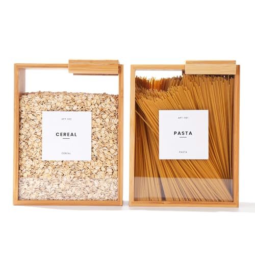 APT 1101 Lebensmittelspender, 2 l, Küchenorganizer und Aufbewahrung, Lebensmittelbehälter und Müsli-Spender für luftdichte Speisekammer-Organisation und Aufbewahrungsbehälter, Müsli, Reis, Mehl,