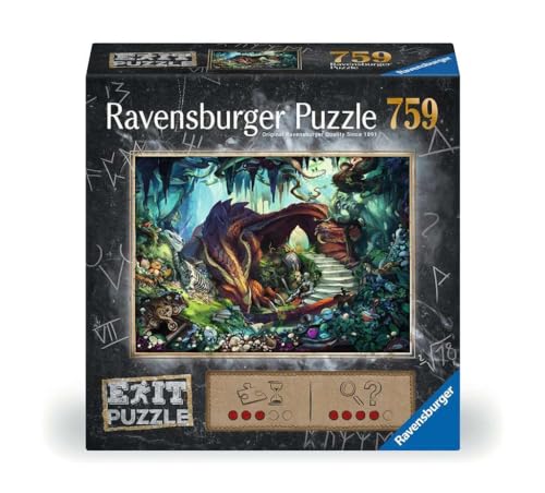 Ravensburger Exit Puzzle 17378 In der Drachenhöhle - 759 Teile Puzzle für Erwachsene und Kinder ab 12 Jahren