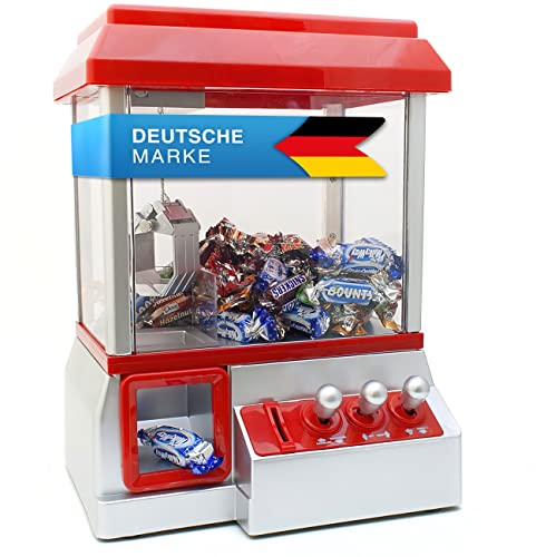 GOODS+GADGETS Candy Grabber Süßigkeitenautomat Süßigkeiten Greifautomat Greifer Spielautomat rot, Kind