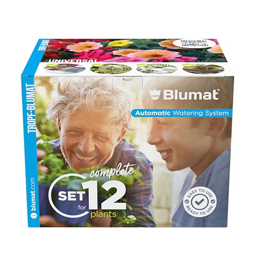 Blumat Tropf Medium Box Kit - Automatische Bewässerung für bis zu 12 Pflanzen (12 Stück), Wasser bis zu 12 Pflanzen | Garten, Terrasse, Hängekörbe, Hochbeet, Gewächshaus | Nachhaltiges Outdoor Bewässerungssystem