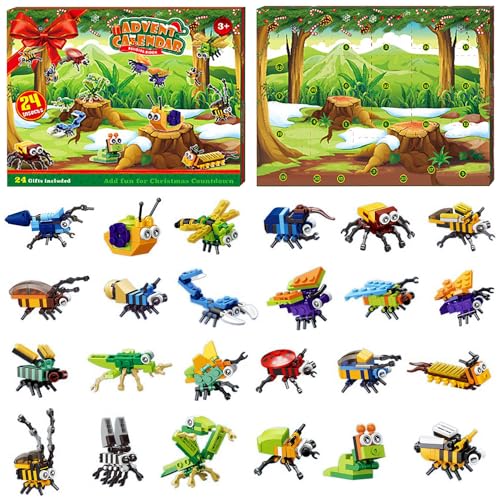 Aohcae Adventskalender Kinder, 24 Stück Adventskalender 2024 Weihnachtskalender 2024 Kinderspielzeug Adventskalender für Kinder