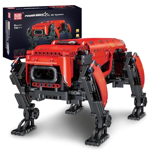 Mould King Ferngesteuerte Roboter Modell, 936 Teile Technik Mechanischer Hund Bausteine für Erwachsene und Kinder, DIY Bauset als Spielzeug/Geschenk/Sammlerstücke