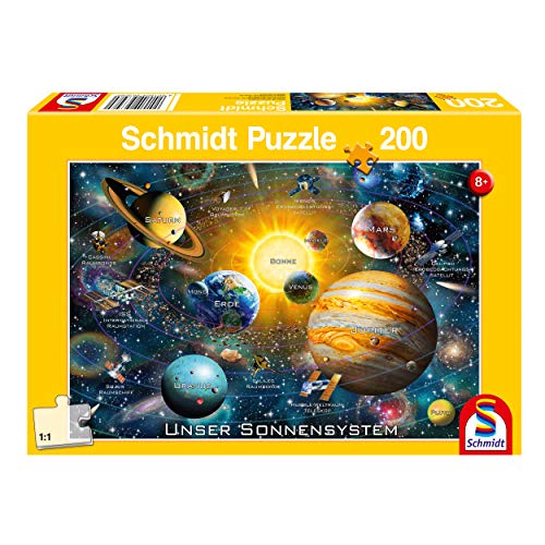 Schmidt Spiele 56308 Unser Sonnensystem, 200 Teile Kinderpuzzle