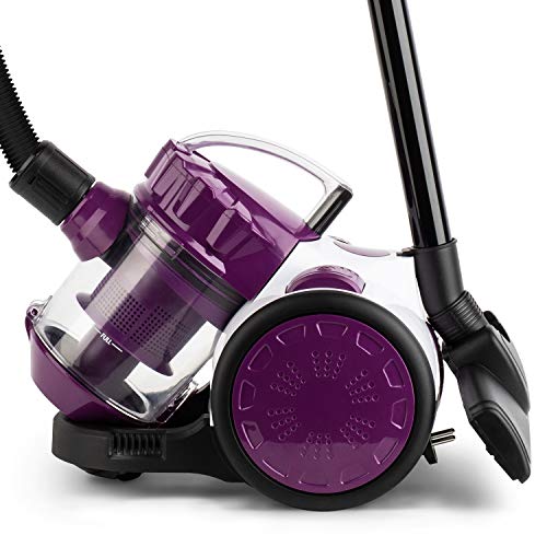 Winkel WS10 beutelloser Staubsauger/Polyzyklon-Staubsauger/alle Oberflächen/Laminat/Fliesen/Parkett/Teppich / 1,5 L Staubfangbehälter / 1000 W/Violett
