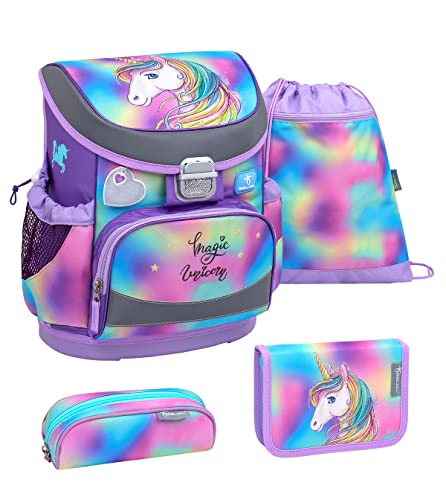 Belmil Mini-Fit Schulranzen Set 4 -teilig (405-33/AG/S) (Rainbow Color)