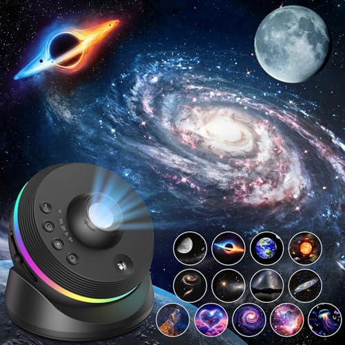 Astarama Sternenhimmel Projektor, 4K HD Planetarium Projektor, Meteor Galaxy Projector Skylight Projector Sternenlicht Projektor. Realistisches Sternenhimmel Nachtlicht mit Timer, Dynamischer Meteor
