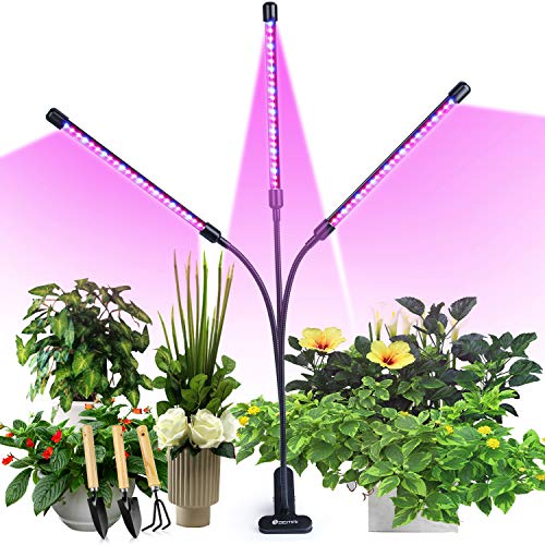 semai Pflanzenlampe LED 30W Pflanzenlicht Pflanzenleuchte Wachstumslampe Wachsen licht Grow Lampe Vollspektrum für Zimmerpflanzen mit Zeitschaltuhr, 3 Arten von Modus, 6 Arten von Helligkeit