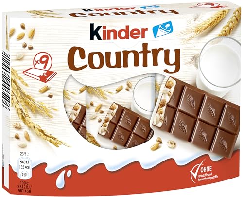 Kinder Country Riegel, 9 Riegel, 212 g