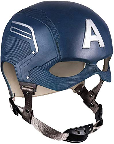 LePyCos Cosplay Helm Latex Filmmaske Avengers Halloween Requisiten Blau