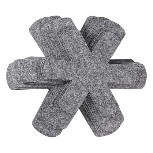 LiangYuanZen 12 Stück Pfannenschoner,3 Größen（38/35/26cm） Pfannenschutz Stapelschutz,Topfschutz,Pfannenschoner Filz,Zuschneidbar Rutschfestes Wärmedämmmatte,für Pfannen Töpfe Schüsseln Schutz vor Krat