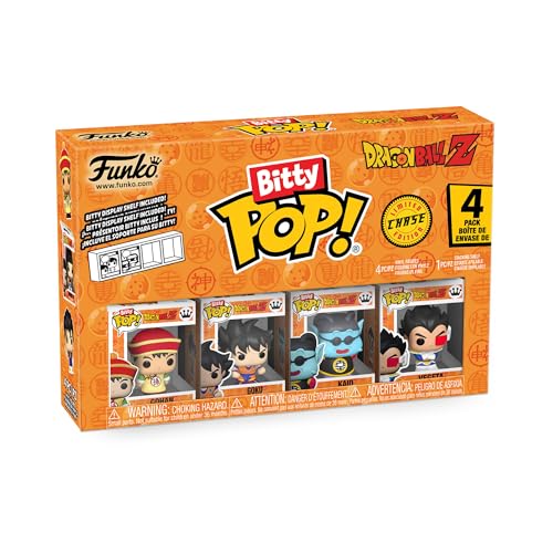 Funko Bitty Pop! DBZ - Cell - (First Form) 4PK - Cell (First Form), Android 17, Android 18 und eine Überraschungs-Mini-Figur - 0.9 Inch (2.2 cm) - Dragon Ball Z Sammlerstück - Geschenkidee