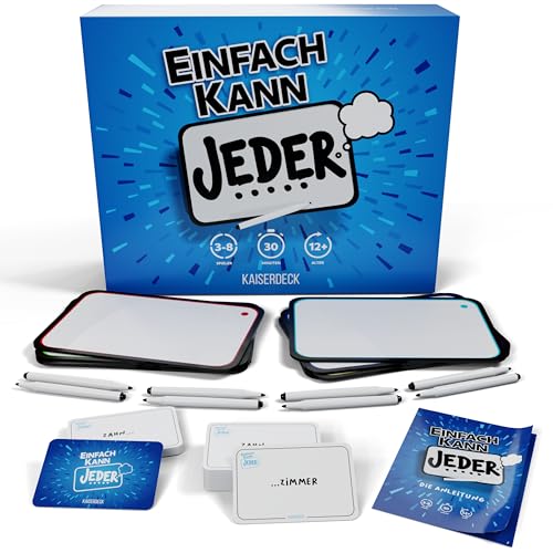 Einfach Kann Jeder Brettspiel - Das interaktive Wort- und Gesellschaftsspiel für Erwachsene und Jugendliche, Geeignet als Familienspiel und Partyspiel für 3-8 Personen [Spielmaterialien enthalten]