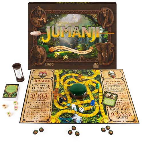 Spin Master Games - Jumanji - das actiongeladene Familienspiel für 2–4 mutige Abenteurer ab 8 Jahren - kooperatives Abenteuerspiel mit spannenden Challenges