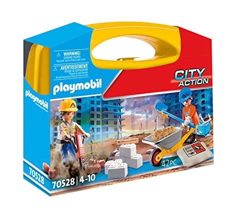 PLAYMOBIL 70528 Carrying CASE Construction SITE, Mehrfarbig, Piccolo