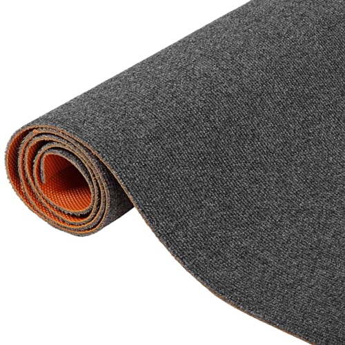 tonchean Teppich Läufer Flur 300x120 cm Schmutzfangteppich Küchenteppich Waschbar rutschfest Teppichläufer Schmutzfangmatte Teppich Meterware Grau Fußmatte für Korridor Eingang Küche Wohnzimmer Büro