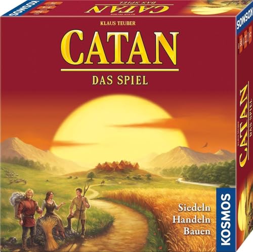 KOSMOS 682682 Catan - Das Spiel, Basisspiel Siedler von Catan, Strategiespiel für 3-4 Personen ab 10 Jahren, Brettspiel-Klassiker, Familienspiel, Gesellschaftsspiel,