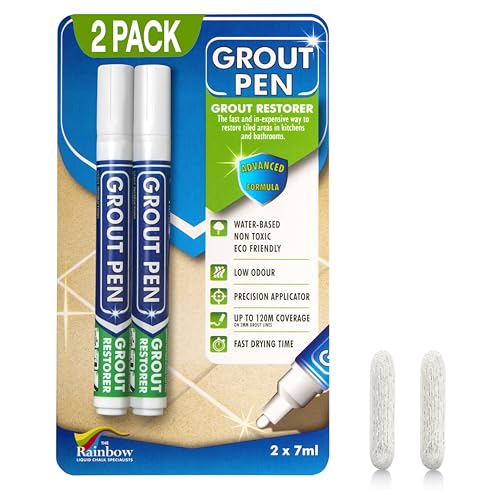 Weißer Fugenstift – für die Wiederherstellung von Fliesenfugen in Badezimmern und Küchen (weiß)