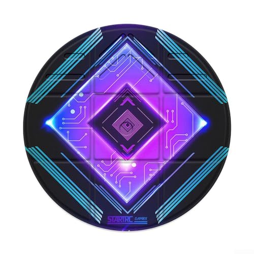 Alanmoship Faltbare VR-Matte für Meta, rund, rutschfest, VR-Pad für Quest 3S/3/2, Premium-Spielzubehör, VR-Matte, Zubehör, Grenzbewusstseins-Teppich für Gaming-Workouts (lila)