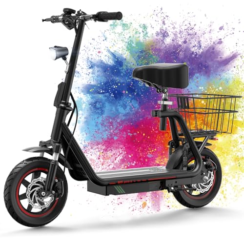 E Scooter,Elektro Elektroroller Erwachsene Elektroscooter,Faltbarer E Roller Offroad,Elektro Scooter Roller,(45 Km Reichweite,48V13Ah,150 KG Tragkraft),M5PRO-S