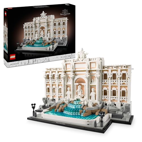 LEGO Architecture Trevi-Brunnen - Modell eines Wahrzeichens von Rom mit Minifiguren Skulpturen - Sammlerstück für das Büro und Wohnzimmer - Geschenk für Erwachsene und Architekturliebhaber 21062
