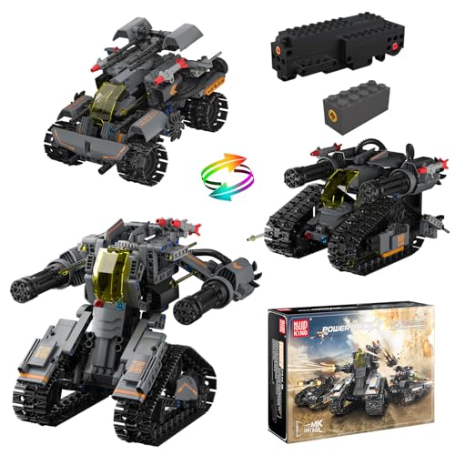 Mould King 15083 Technik Ferngesteuert Bauspielzeug 3-In-1 Roboter Bausteine Roboter Kinder mit App Geschenke für Jungen Mädchen 8+ Jahre (588 Teile)
