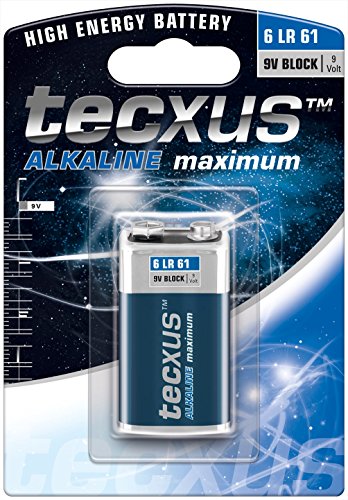 9V Block (6LR61) Batterie Alkaline mit langer Lebensdauer