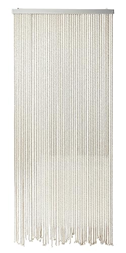 Kobolo Seilvorhang MARITIM, 54 Stränge, 90x185/195 cm, Türvorhang im maritimen Design, dekorativ für den Indoor- und geschützten Outdoorbereich
