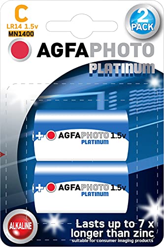 AgfaPhoto 110802626 AgfaPhoto 110-802626 Baby C Batterien LR14 2 Stück Alkaline blau-Silber