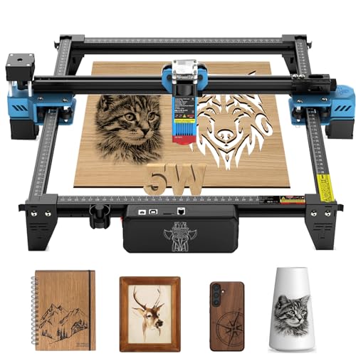 Twotree TTS-55 Pro 20W Lasergraviermaschine zur Herstellung von 3D-Holzpuzzles 5,5 W Laserschneidmaschine Laserleistung, Fixfokusmaschine