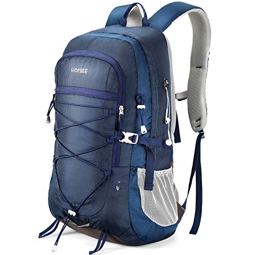 HOMIEE Wanderrucksack 45L, Herren Damen Wasserdichter Rucksack Trekkingrucksack Reiserucksack, Outdoorrucksack mit Reflexstreifen Für Wandern, Radfahren, Klettern, Bergsteigen und Reisen Sport