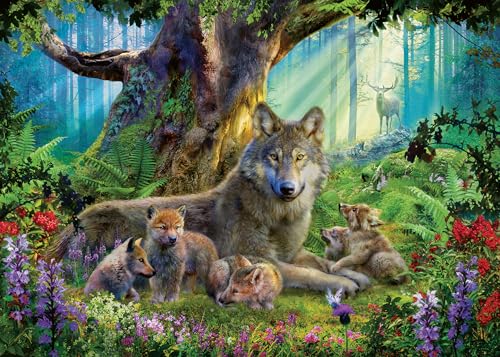 Ravensburger Puzzle 12000477 - Wölfe im Wald - 1000 Teile Puzzle für Erwachsene und Kinder ab 14 Jahren, Puzzle mit Wölfen