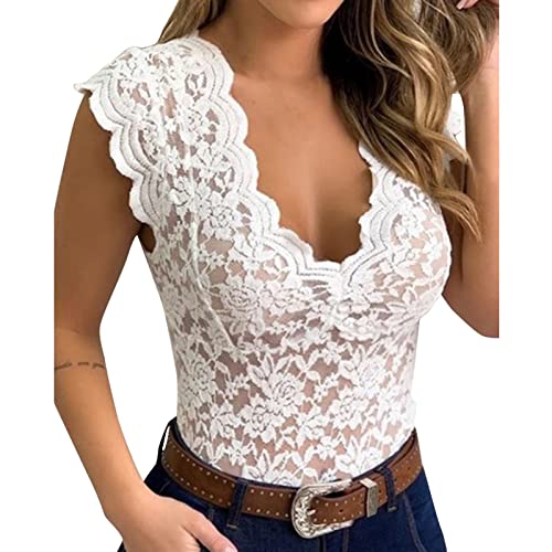 Sunfashion Women's Lace Bodysuit Sexy Lingerie One Piece Teddy Underwear Reizwäsche Für Sexy Damen Mollig Strumpfhose Ouvert Desus Für Frauen Body Harness Woman Damenunterwäsche Sexy Damen Dessous EL