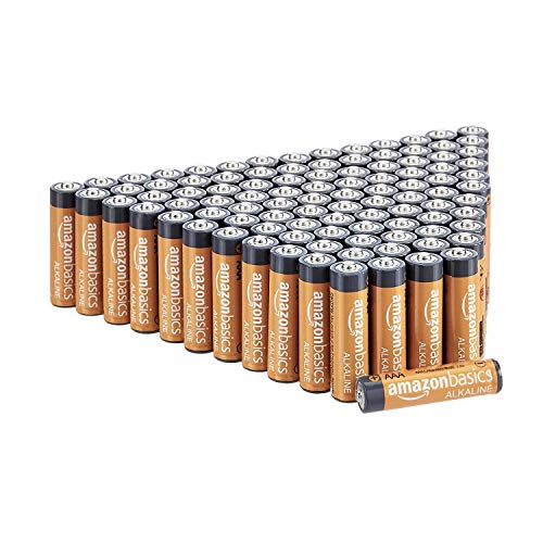 Amazon Basics AAA-Alkalibatterien, leistungsstark, 1,5 V, 100 Stück (Aussehen kann variieren)