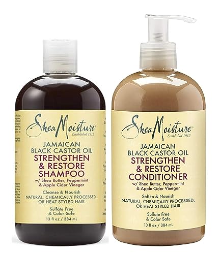 Shea Moisture - Jamaikanisch Schwarz Rizinus Öl Shampoo & Conditioner Set
