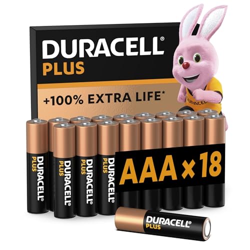 Duracell Plus Batterien AAA, 18 Stück, langlebige Power, AAA Batterie für Haushalt und Büro [Amazon exclusive]