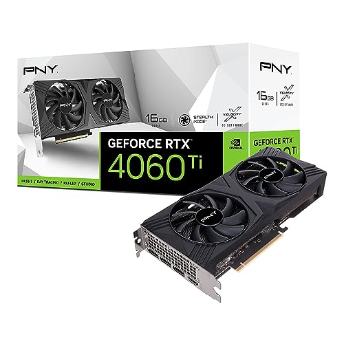 PNY GeForce RTX™ 4060 Ti 16GB Verto Dual Fan Edition Grafikkarte DLSS 3