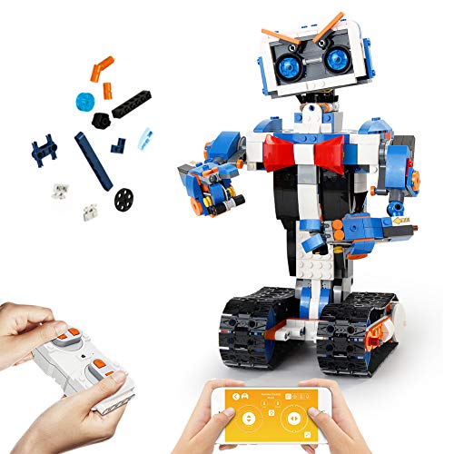 Mould King Fernbedienung Baustein Roboter Kit mit APP Steuerung S T E M Robotik Baustein Spielzeug Set für 6 7 8 9 10 11 12 13 Jungen und Mädchen Geschenk (635 Teile, 13063)